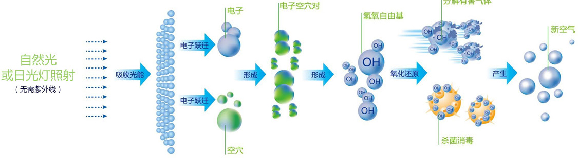 立美凈光觸媒除甲醛作用原理